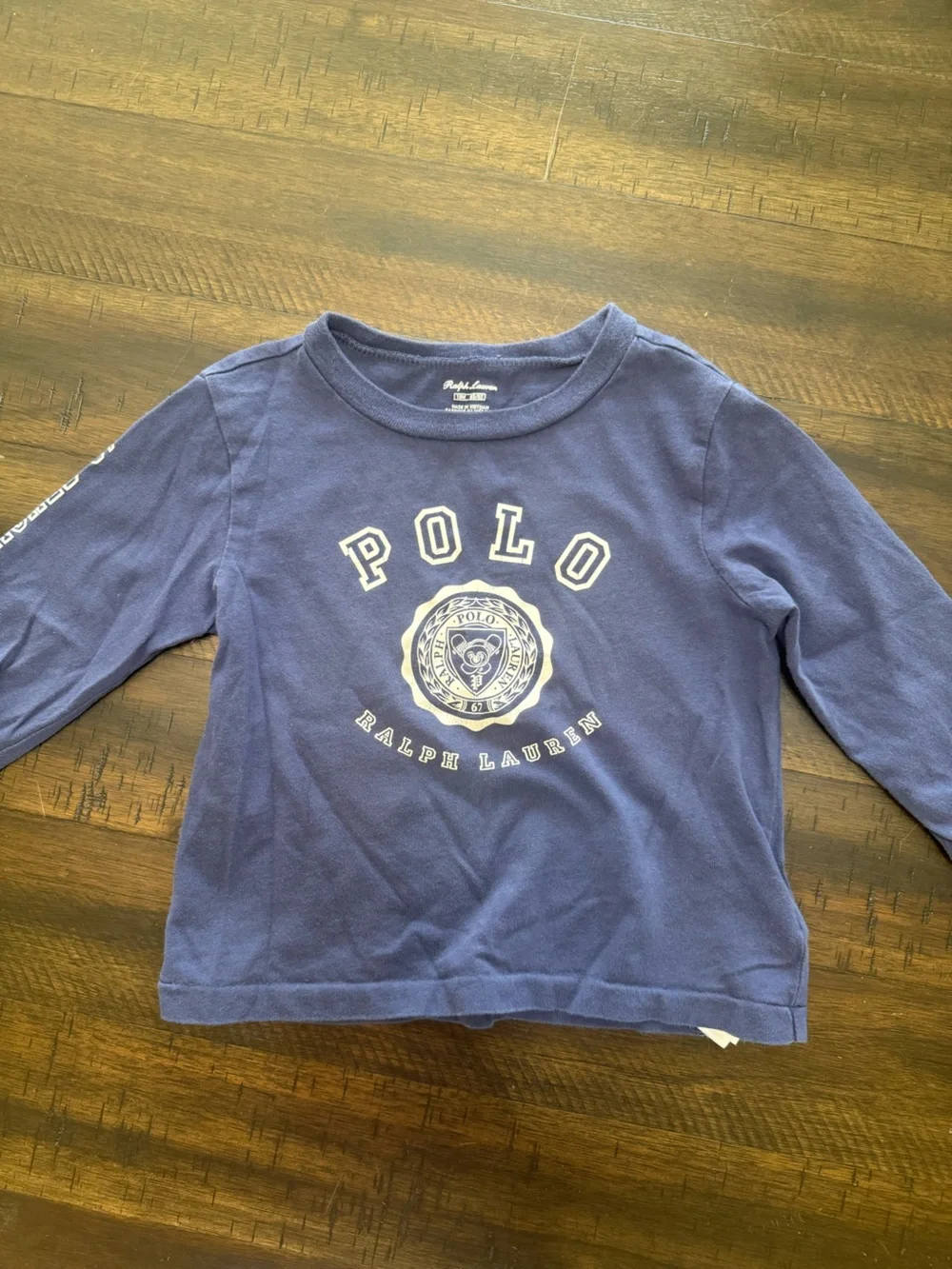 Polo by Ralph Lauren Navy Long-Sleeve Kids Tee